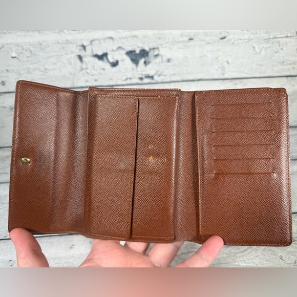 Louis Vuitton Porte Tresor Etui Papier Trifold Wallet Monogram Canvas Leather - Picture 16 of 16